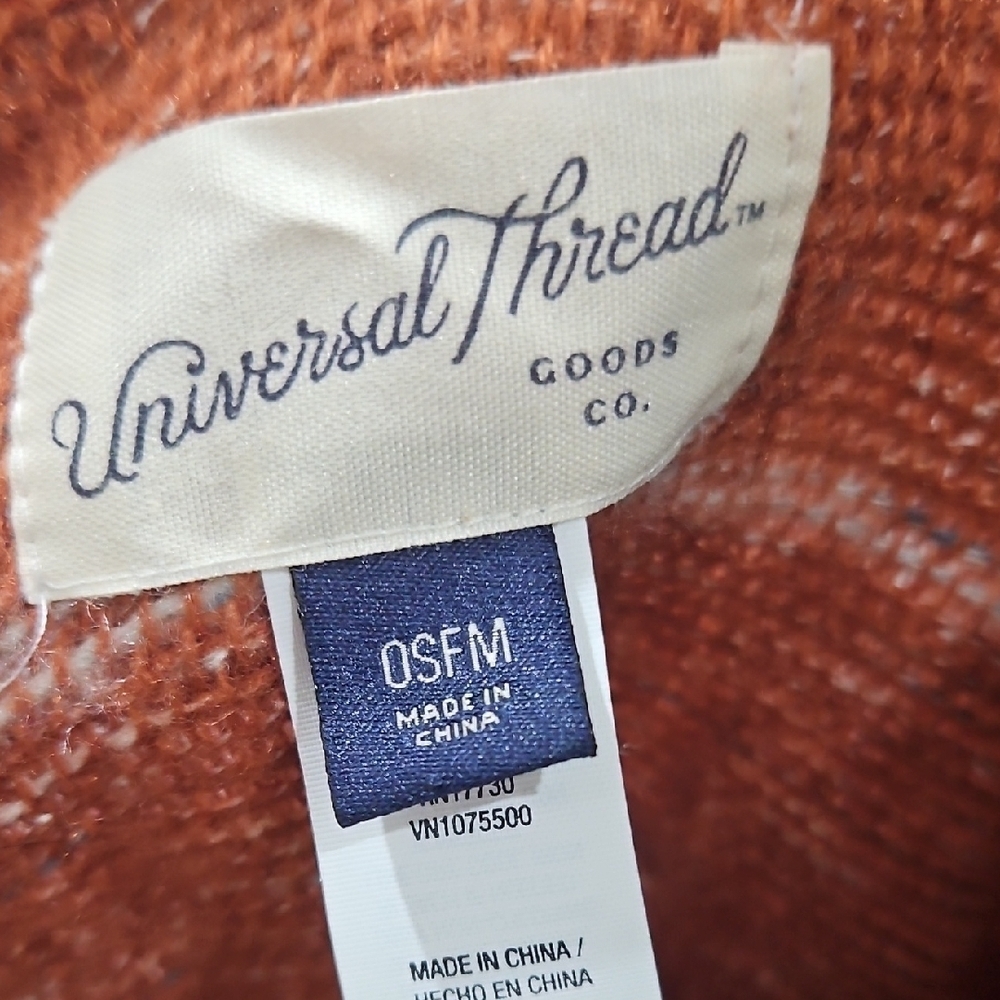 Universal Thread Terracotta Cape with Fringe - Picture 2 of 5